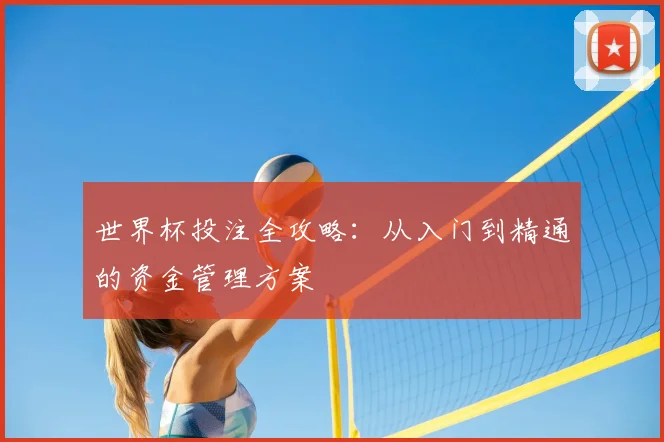 世界杯投注全攻略:从入门到精通的资金管理方案